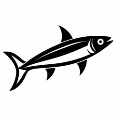 Anchovy vectpr art on white background