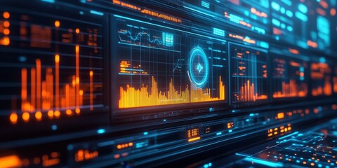 Obraz premium Enhancing data processing with next-generation predictions in tech environments