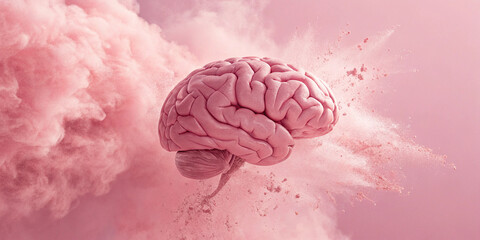 3D Rendered Illustration of the Human Brain Anatomy