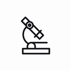 Laboratory microscope research icon vector sign