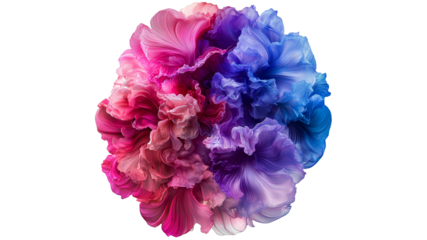 Vibrant flower arrangement in a colorful display