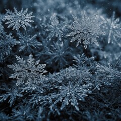 snow on the branches