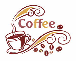 Versatile Coffee Logo for Packaging and Social Media Art & Illustration