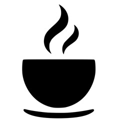 Coffee logo silhouette