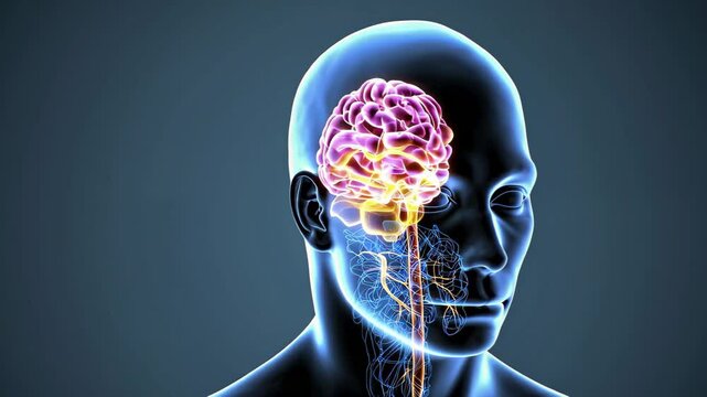 Medical 3D Human Brain Animation