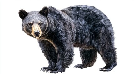 Watercolor Black Bear.