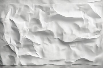 Obraz premium Crumpled White Paper Abstract Texture Detail