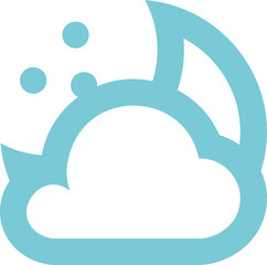 Moon icon logo design 