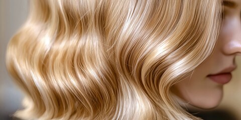 Fototapeta premium Woman with blonde hair