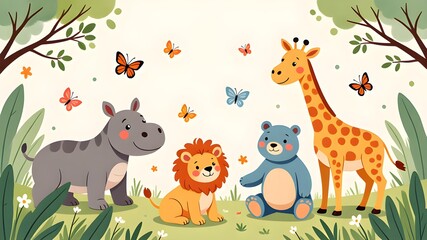 Naklejka premium Fairy Tale Forest Partners