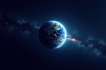 Fototapeta premium A night image of Earth from space.satellite