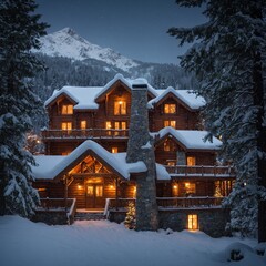 house in the mountains