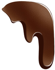 melted chocolate dripping