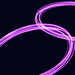 Background with motion lighting effects with neon intersecting lines