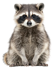 Fototapeta premium PNG A raccoon animal photography adorable.