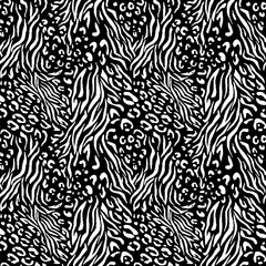 black and white seamless pattern