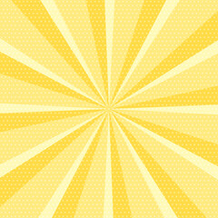 かわいい集中線の背景イラスト