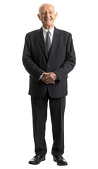 PNG Senior Businessman suit tie background.