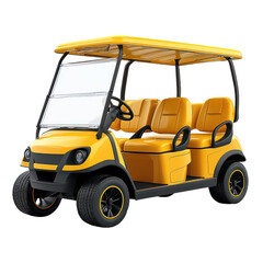 golf cart isolated on transparent background, png