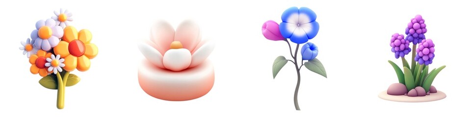 Colorful Floral Designs and Natural Beauty