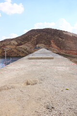 the lake at the Gomaspan Dam near Erbil, Kurdistan, Iraq