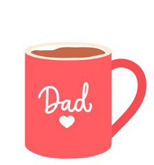Dad family Member Mug – Minimalist Design 