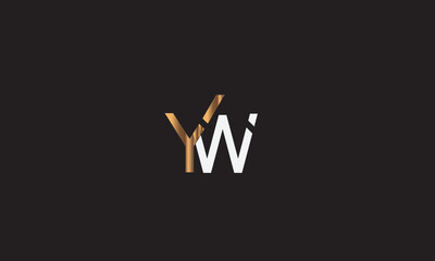 YW, YW, Y , W , Abstract Letters Logo Monogram