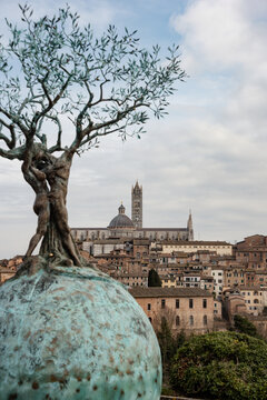 The beautiful Siena in Tuscany, Italy