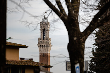 Obraz premium The beautiful Siena in Tuscany, Italy