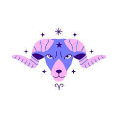 Obraz premium Aries zodiac sign