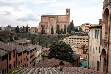 The beautiful Siena in Tuscany, Italy