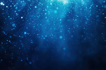 Obraz premium Abstract Blue Defocused bokeh background