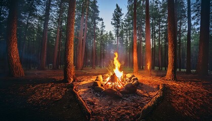 Feel the connection to nature around the fire.  