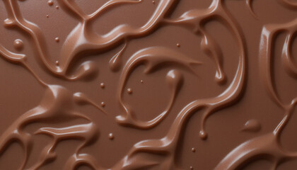 Rippling Mocha Mousse-colored liquid metal texture with luxurious glossy sheen