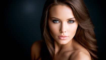 Fototapeta premium Portrait of beautiful sensual woman