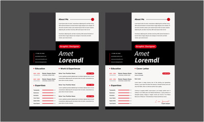 Resume CV. Professional modern and minimal resume CV, Clean and modern resume portfolio CV template
