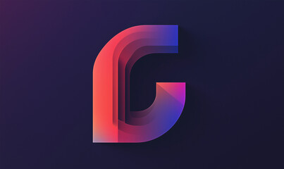 Dynamic graphic design: Bold uppercase lettering featuring smooth gradient transitions for modern, impactful digital branding