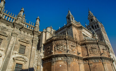 Fototapeta premium a splendid cathedral of Seville in the heart of the city