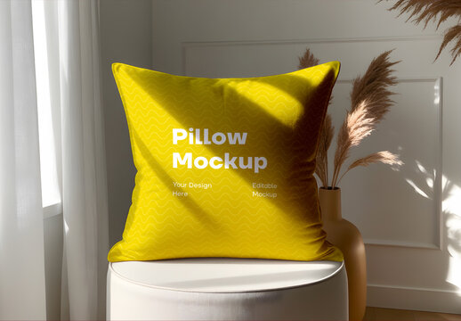 Pillow Mockup WIth AI