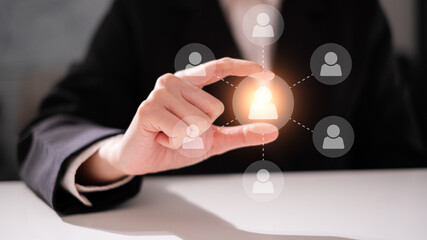 Online affiliate marketing business strategy digital advertising network concept