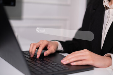 Business search opportunity technology trend information marketing digital internet online concept