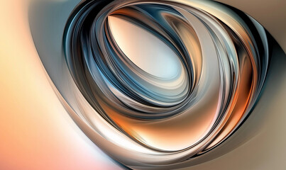 Fototapeta premium Elegant circular design featuring soft transitions from dark to light hues for modern abstract compositions
