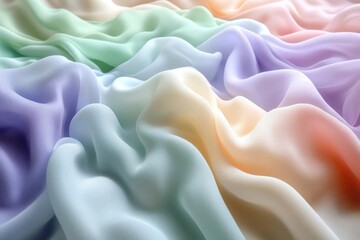 Multicolor Fabric Drape Texture