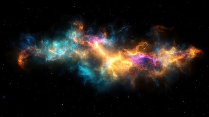 A vibrant nebula glowing in space, its swirling gases and bright colors illuminating the dark expanse, representing the ongoing discovery of celestial wonders.