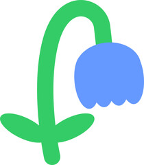 simple hand drawn flower cute illustration
