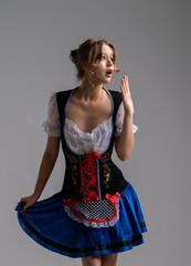 Woman in Traditional Bavarian Costume