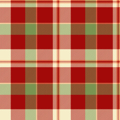 Classic red, green, and cream plaid pattern.  Perfect for festive designs, holiday projects, or adding a touch of rustic charm.