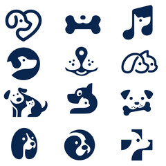 dog pet logo design petshop art