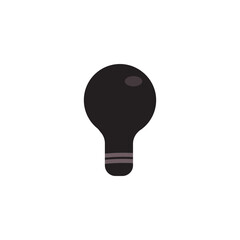 Minimalist Cute Light Bulb Icon