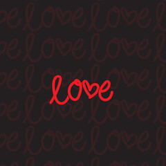 Minimalist Love Pattern Design